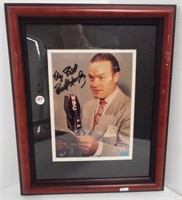 Framed and double matted Bob Hope autographed