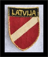 RARE NAZI LATVIAN VOLUNTEER PATCH