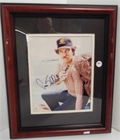 Framed and double matted Tom Sellick as Magnum PI