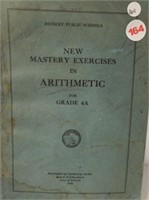 1944 Detroit Public Schools Arithmetic for Grade