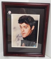 Framed and double matted Jay Leno autographed