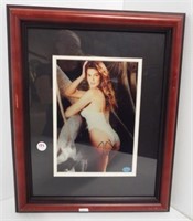 Framed and double matted Cindy Crawford