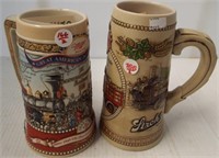 (2) Beer steins including Carolina Collection 1st