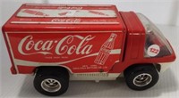Taiyo big wheel Coca-Cola truck. Measures 10"