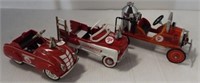 (3) Hallmark Kiddie Car Classics fire trucks