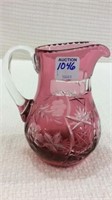 Cranberry Cut to Clear Pitcher-Approx Size