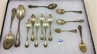 Collection of 13 Various Sterling Silver Flatware