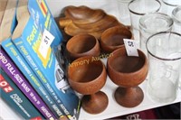 WOODEN CUPS - BOWLS