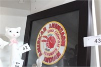 AMERICAN INDIAN MOVEMENT PATCH FRAMED