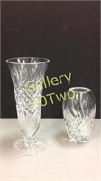Pair of Waterford Crystal vases-one is