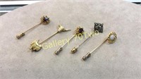Selection of lapel/hat pins-some have Garnet,