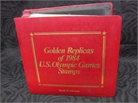 Gold Replicas of 1984 Olympic Stamps -Large Set