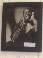 Louis Armstrong Photo Print -Framed