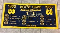 1988 Notre Dame National Champs 12-0 Football