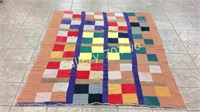 Antique hand-stitched quilt approximately 5ft