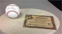 Rollie Fingers HOF signed baseball with COA from