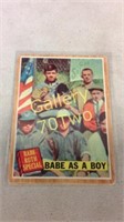 Topps #135 Babe Ruth Special Babe as a Boy