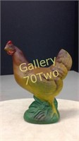 Antique cast iron Chicken coin bank approximately