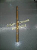 4ft wood level with brass edges