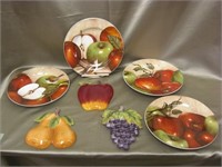 Fruit Themed Plates & Wall Art
