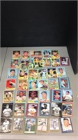 Vintage baseball cards from the 1950s and