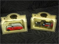 2 Small Die Cast Collectibles  -Wagon & Truck