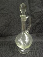 Engraved Crystal Decanter w/Stopper