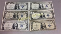 Selection a blue seal silver dollar certificate –