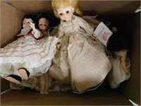 Dolls - Porcelain (9) 1 lot