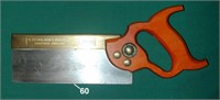 TYZACK SONS & TURNER 8" No. 120 brass backed saw