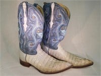 Boots - Blue alligator, size 9.0