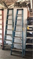 7 Ft Fiberglass Bue Ladder