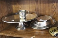 SILVERPLATED CASSEROLE - BABY CUP - ETC.