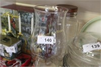 GLASS HURRICANE SHADE - JAR