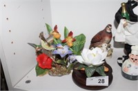 BIRDS AND FLORAL DECORATIONS