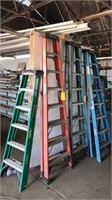 7 Ft  Fiberglassred  Ladder
