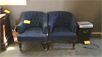 2 Blue Office Chairs