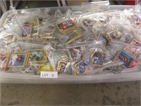 Tub Full of Sports Trading Cards