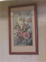 Framed & Matted Watercolor Painting