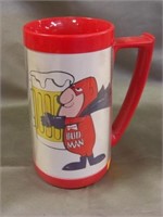 Vintage Plastic Insulated "Budman" Mug