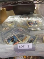 Tub Full of Sports Trading Cards