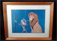 Framed 1995 Disney Lion King Lithograph Print