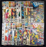 Huge Lot Marvel Excalibur Comic Books Lot