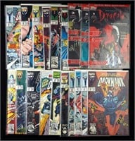 19 Vintage Dracula Darkhawk Mixed Comic Books Lot