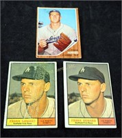 3 60's Frank Howard Baseball Card #280 & #175