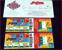 '99 A L Championship Cleveland Indians Tickets