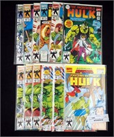 Approx 22 Marvel Hulk Collector Comic Books