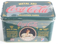 20-Metal Art COCA-COLA Collectors Cards in Tin