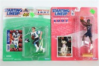 New (2) STARTING LINEUP 1997 Sports Figurines