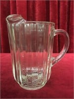 Vintage Clear Glass Water Pitcher